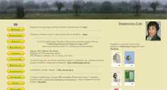 Desktop Screenshot of demetrovics.hu